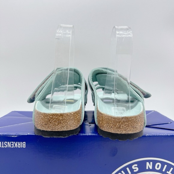 Birkenstock Uji Sandals Leather Suede Surf Green EU 37 Womens US 6- 6.5 - Picture 7 of 13